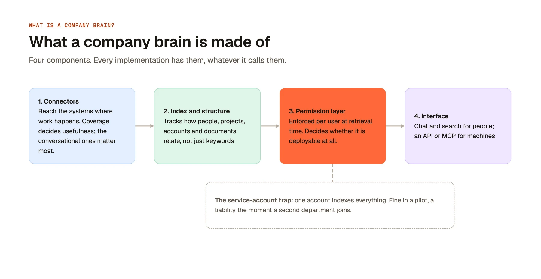 What a company brain is made of